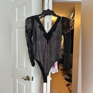 Zara Black Lace Bodysuit